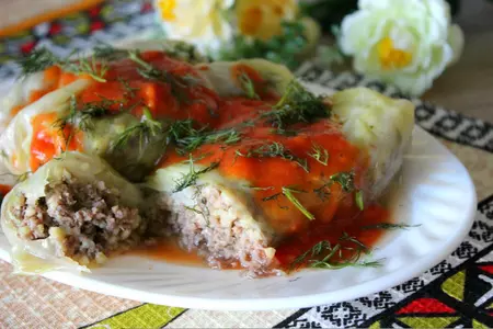 Голубцы из молодой капусты с мясом и пшеном: шаг 18