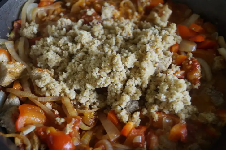 Тигадегена – тушеное мясо с овощами: шаг 7