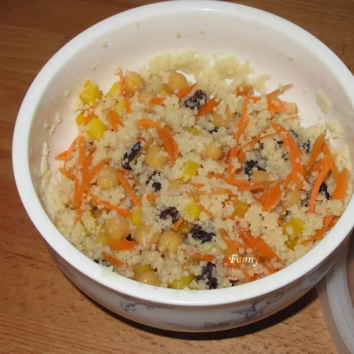 Марокканский салат с нутом и кускусом: шаг 4