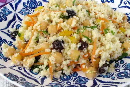 Марокканский салат с нутом и кускусом: шаг 6