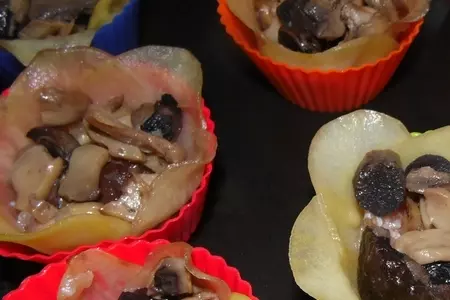 Картофельные корзиночки с мясом и грибами: шаг 5