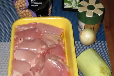 Тажин с курицей и нутом: шаг 1