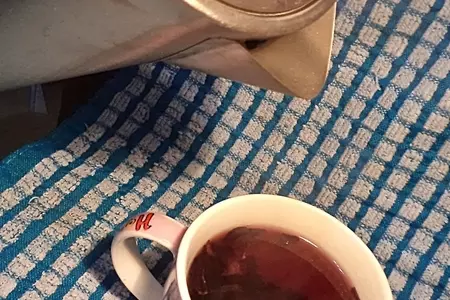 Желе из чая каркаде с фруктовыми шариками!: шаг 2