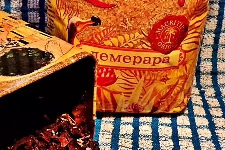 Желе из чая каркаде с фруктовыми шариками!: шаг 7