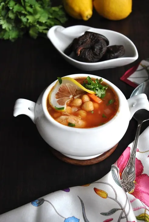 Мой юбилейный рецепт. харира с курицей, нутом и чечевицей: шаг 10