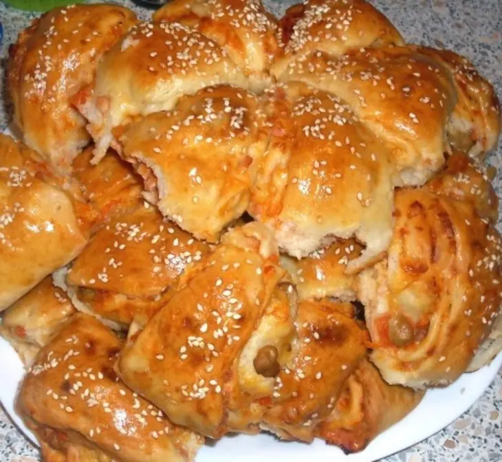 Пицца в рулете (разборная пицца): шаг 6