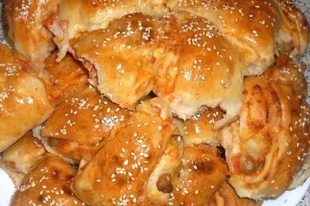 Пицца в рулете (разборная пицца): шаг 6