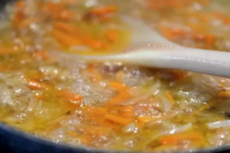 Шавля с сушеным урюком и мятой: шаг 3