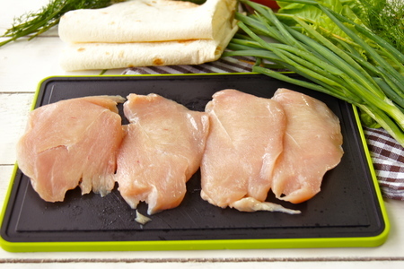 Курица гриль с овощами в лаваше : шаг 2
