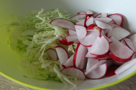 Салат из свежих овощей: шаг 1
