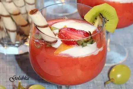 Смузи с фруктами и ореховым печеньем: шаг 4