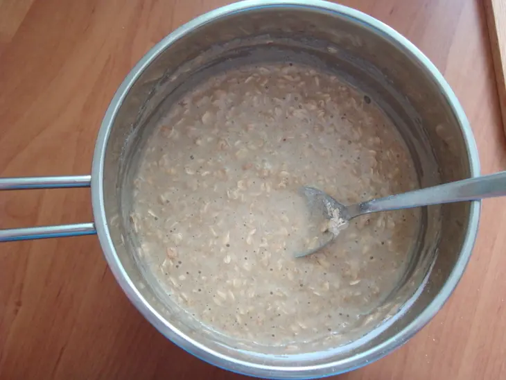 Геркулесовая лепёшка с овощами: шаг 2