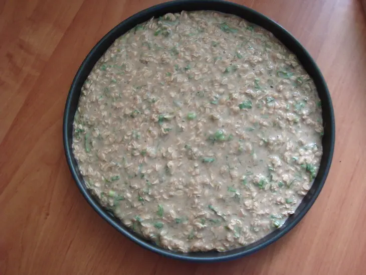 Геркулесовая лепёшка с овощами: шаг 4