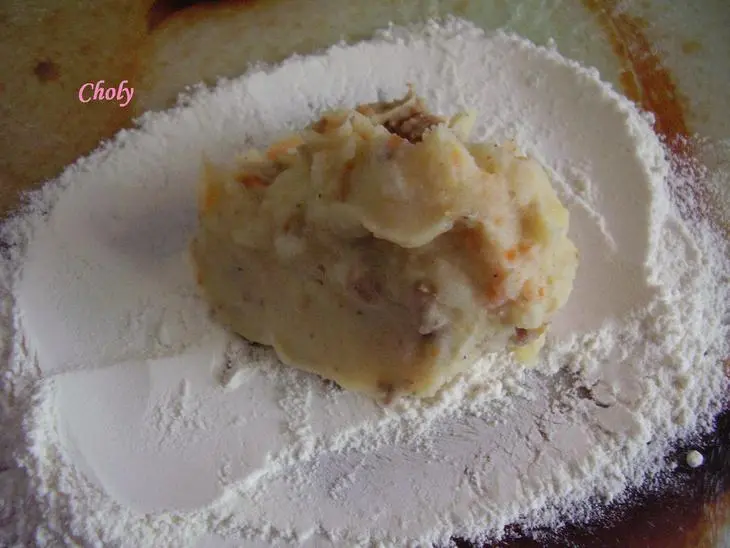 Зразы картофельные с мясом-ленивые: шаг 5