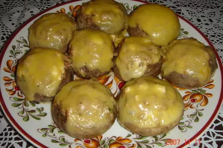 Шампиньоны фаршированные: шаг 4