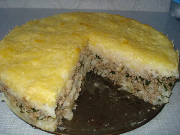 Рисовая запеканка с мясом: шаг 8