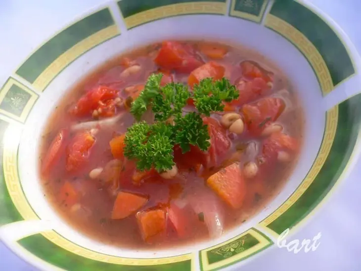 Тосканский фасолевый суп с мясом.: шаг 4
