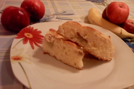 Пирог бананово-яблочный: шаг 2