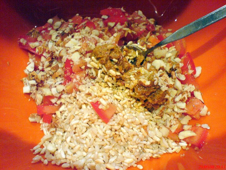 Перец, наполненный рисом и запечённый в духовке: шаг 3
