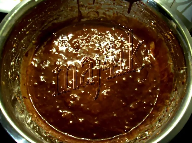 Брауни с шоколадом и орехами: шаг 4