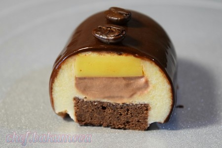 Муссовое пирожное "бразилия" в шоколадной глазури. видео: шаг 1