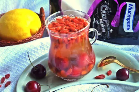 Вишнёвый компот на яблочном отваре: шаг 8