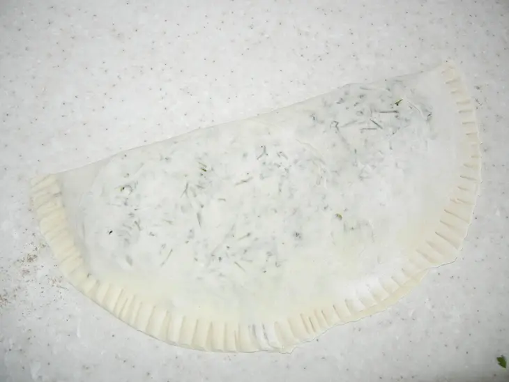 Кутабы с зеленью: шаг 5