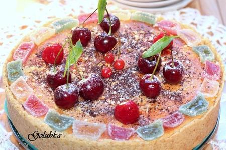 Сырный пирог с ягодой и мармеладом: шаг 12