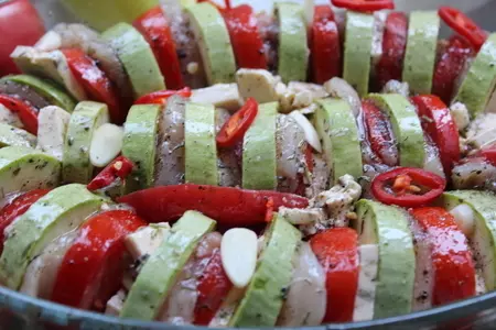 Легкая овощная запеканка с куриной грудкой: шаг 4