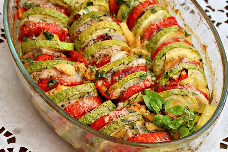 Легкая овощная запеканка с куриной грудкой: шаг 5