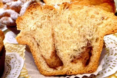 Булочки-"розочки" с отрубями и корицей: шаг 8