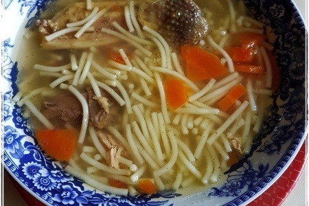 Цесарка … суп из бульонных «кубиков»: шаг 7