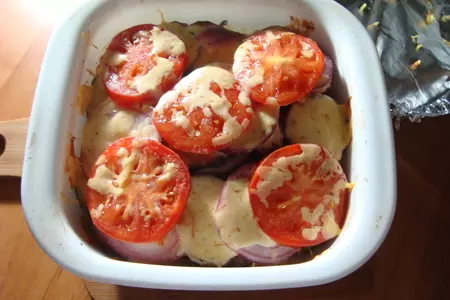 Овощи, запеченные в духовке с сыром: шаг 8
