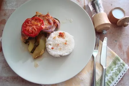Овощи, запеченные в духовке с сыром: шаг 9