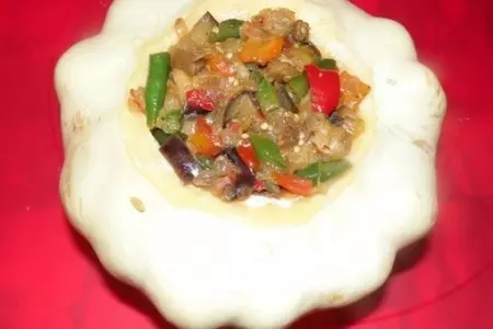 Патиссон, фаршированный мясом и овощами: шаг 4