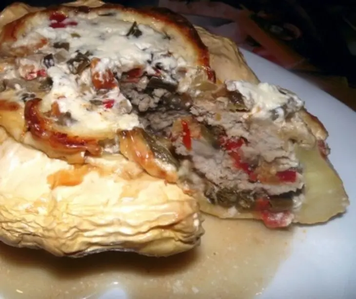 Патиссон, фаршированный мясом и овощами: шаг 7