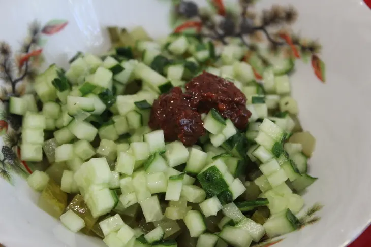 Острый салат из баклажан к мясу, птице, шашлыкам: шаг 3