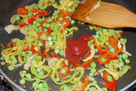 Пшено с овощами и томатом.: шаг 7