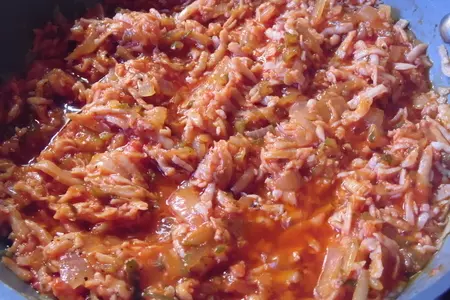 Закусочные кексы из риса с ветчиной: шаг 4