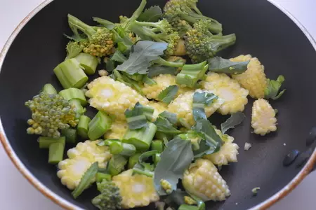 Диетическая овсянка с молодой кукурузой и брокколи: шаг 4