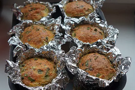 Маффины картофельные с мясной начинкой: шаг 8