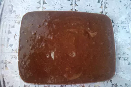 Шоколадно-банановый брауни-чизкейк.: шаг 7
