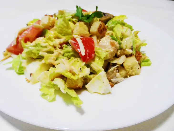 Cалат с пекинской капустой и курицей: шаг 1