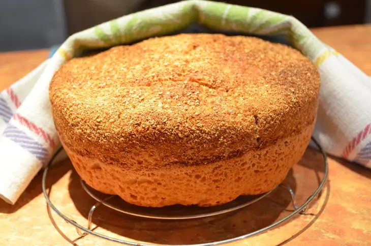 Кукурузный хлеб с кукурузной кашей: шаг 8