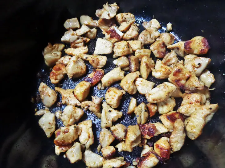 Пицца "кальцоне" с курицей: шаг 4