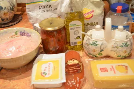 Пицца домашняя "куриная".: шаг 1