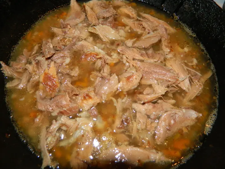 Гречка с мясом и овощами.: шаг 4
