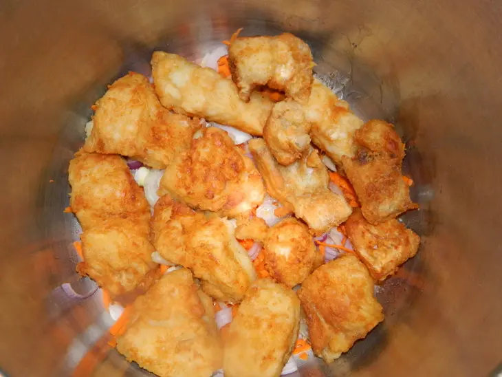 Каша гречневая с тушеной щукой.: шаг 8