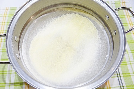 Кукурузно-манный ванильный пирог: шаг 1