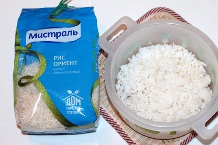 Новогодняя закуска с рисовым муссом: шаг 1
